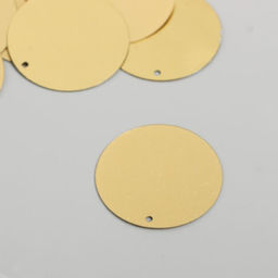 Цена за 2 шт. Пайетки «Круг», золото, набор 30 г, d=3 см