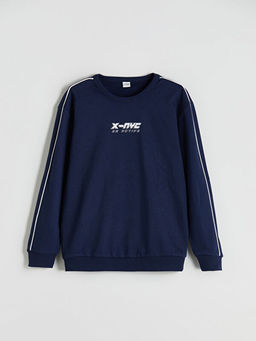 Bisiklet Yaka Erkek ?ocuk Sweatshirt