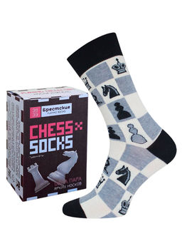 Цена за 2 пары БРЕСТСКИЕ НОСКИ 4200К CHESS (средней длины) Ш.БЕЛЫЙ