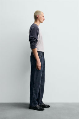 COTTON-WOOL STRAIGHT-LEG JEANS - Zara фото 7