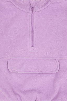 K_z _ocuk Lila Polarl_ Yar_m Fermuarl_ Sweatshirt - U.s. polo assn фото 3
