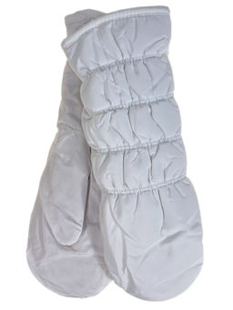 Зимние женские варежки с подкладом из искусственного меха, цвет белый