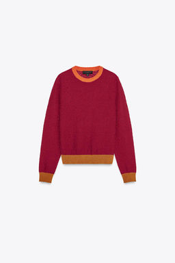 COLOUR BLOCK KNIT SWEATER - Zara фото 5
