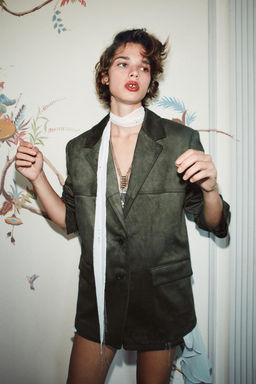 FAUX SUEDE BLAZER - Zara фото 2