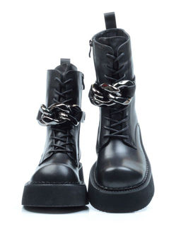 01-CYX03-1 BLACK Ботинки демисезонные женские (натуральная кожа, байка) - Фабричный китай фото 14