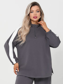 Джемпер 0431-1с серый