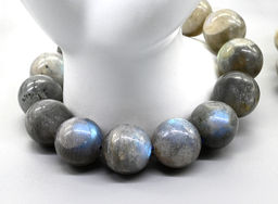 Браслет из Лабрадора шарик 15мм - Радуга камня фото 4