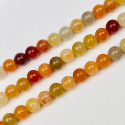 Бусины для украшений из Кварца миксового (46 бусин) 38 см