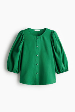 Blusa en mezcla de lino