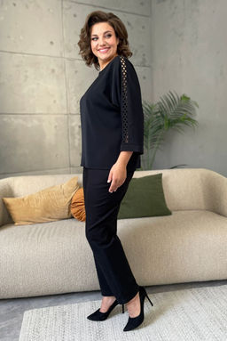 Блуза Rumoda 2125/1 черный/длинный рукав  фото 3