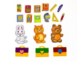 Развивающая книжка из фетра Едем в школу - Smiledecor фото 4