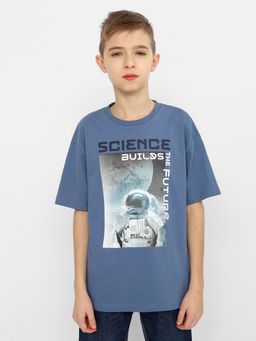 CRB wear/CSJB 63420-42-355 Футболка для мальчика,синий/Ex.Cherubino