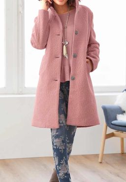 Пальто, розовое