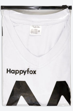 Женская футболка оверсайз с V-вырезом Happyfox