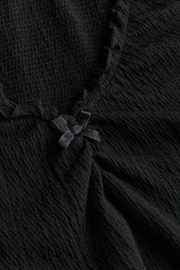 Top de punto con efecto arrugado - H&m фото 2