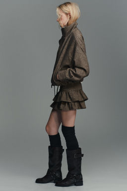 WOOL-BLEND HERRINGBONE SKORT - Zara фото 3