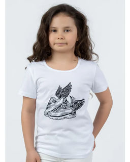 Футболка д/д принт Кроссы(пара), цвет белый, 100% х/б