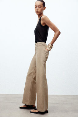 ZW COLLECTION WIDE-LEG HIGH-WAIST JEANS - Zara фото 19