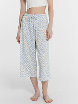 Бриджи женские белые с цветочным орнаментом - Mark formelle фото 2