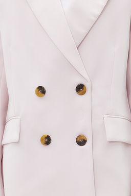 TRENDYOLMILLA Siyah Oversize Astarl? Kruvaze Kapama Dokuma Blazer Ceket TWOAW21CE0145  фото 29