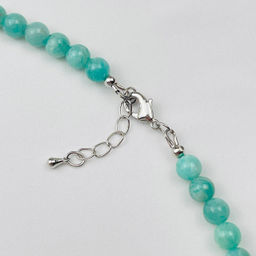 Колье из Амазонита и Лунного камня 43 см +