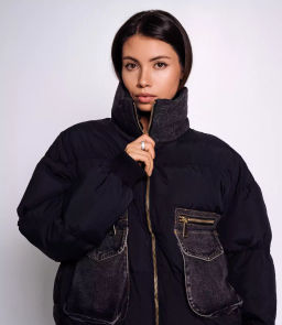 Куртка-пуховик #КТ301 (14), чёрный