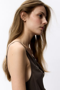 Vestido drapeado con cuentas - H&m фото 5