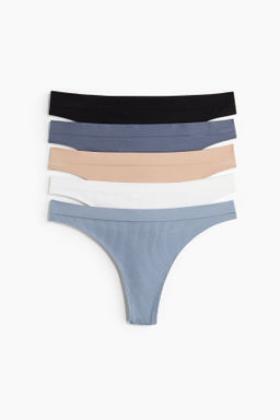 Pack 5 bragas thong Seamless - H&m фото 9