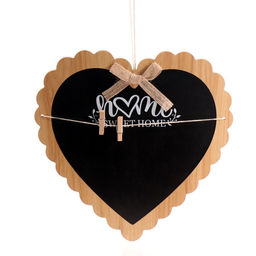 Панно настенное МДФ Меловая доска. Сердце, декор, с прищепками, 1?28.5?29.5 см