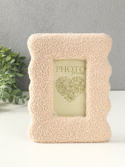 Фоторамка МДФ, иск. мех 9х14см "Плюш"  22,5х18х2 см