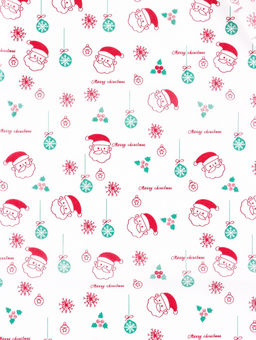 Цена за 10 шт. Бумага новогодняя упаковочная тишью Дед Мороз!, белая, 50?66 см