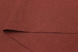 Конопля с хлопком-диагональ цв.Винтажный терракотово-коричневый, СОРТ2, ш.1.4м, конопля-80%, хл-20% - Купава фото 3