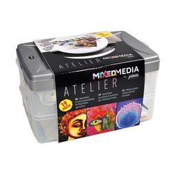 PEBEO Набор красок с аксессуарами для техники Mixed Media 758701