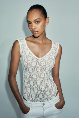 LACE BODYSUIT - Zara фото 3