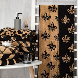 Полотенце махровое Этель Королевские лилии 70х130 см, 420 гр/м2, 100% хлопок