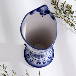 Салфетница фарфор «Эффект», 8×7.5×17.5 см, гжель