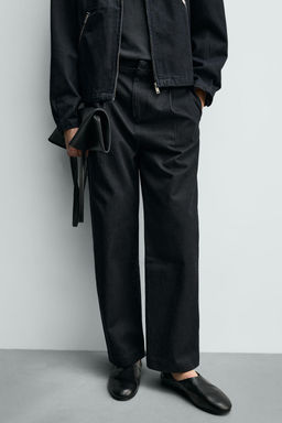 PANTAL?N CHINO DENIM PESPUNTES CONTRASTE / ?ndigo - Zara фото 5