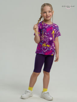 Костюм Актив граффити слива-фиолет - Sovalina фото 14