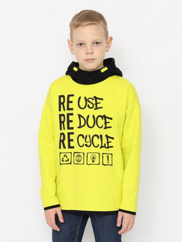 CRB wear/CSJB 63752-36-393 Толстовка для мальчика,лайм/Ex.Cherubino
