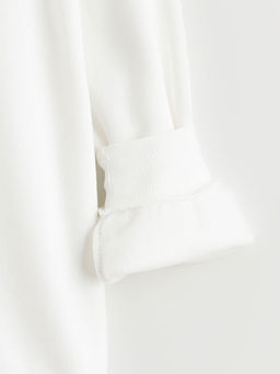 Bisiklet Yaka Bask?l? K?z ?ocuk Kal?n Sweatshirt - Waikiki фото 3