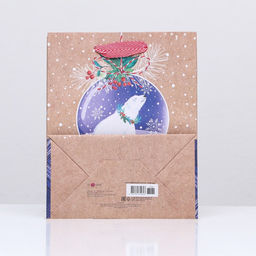 Пакет подарочный Белый медведь 18 х 22,3 х 10 см - Simaland фото 4