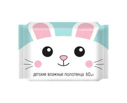 Влажные полотенца детские универсальные №60 с ромашкой, алоэ вера и витамином Е, арт. 72849, 80232