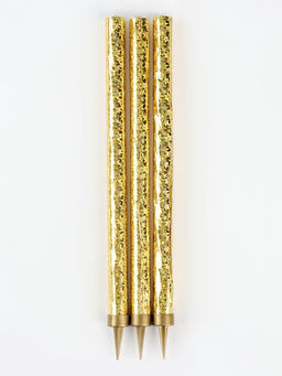 Свечи фонтаны в торт «Золотые искры», 3 шт., 20 см, горение 50 сек.