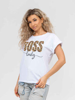 Футболка женская, цвет белый