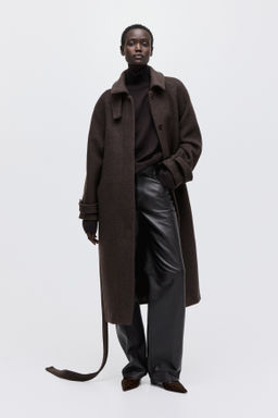 Abrigo oversize en mezcla de lana - H&m фото 4