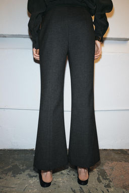 ZW COLLECTION CROPPED FLARE TROUSERS