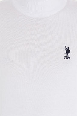 Мужская белая водолазка базового трикотажа, свитер - U.s. polo assn фото 6