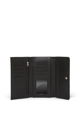 M Logo Bask?l? Siyah Cuzdan - Mavi фото 4