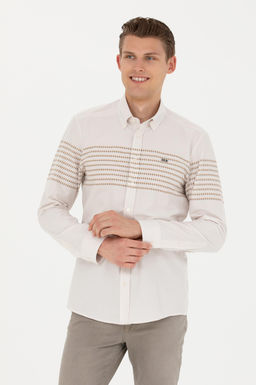U. S. Polo Assn / Мужская рубашка с длинным рукавом Stone - U.s. polo assn фото 15