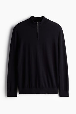 Jersey en lana merino con cremallera Slim Fit - H&m фото 5